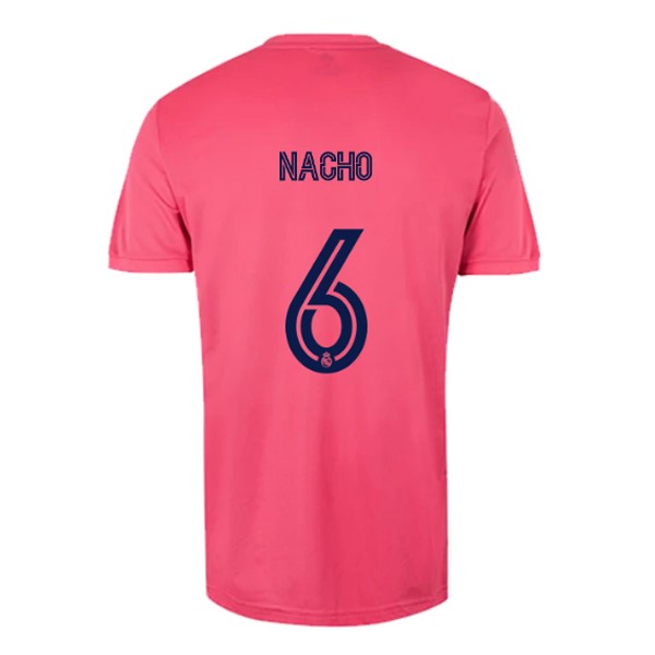 Maglia Real Madrid 2ª NO.6 Nacho 2020-2021 Rosa